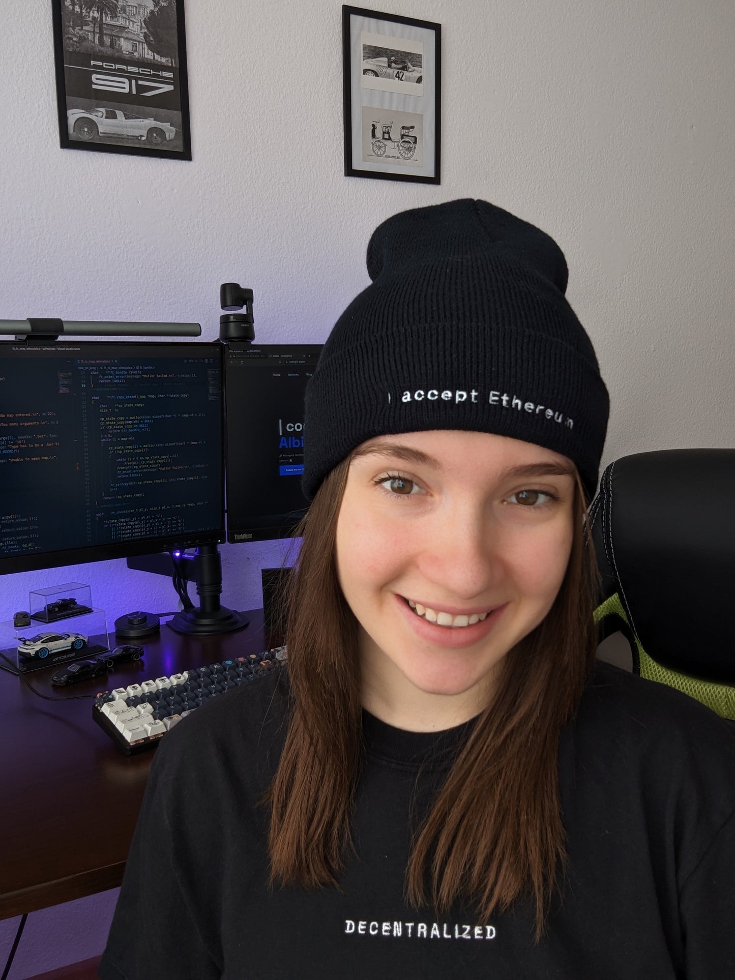 I accept Ethereum - Codergirl x Devhero - Cuffed Beanie