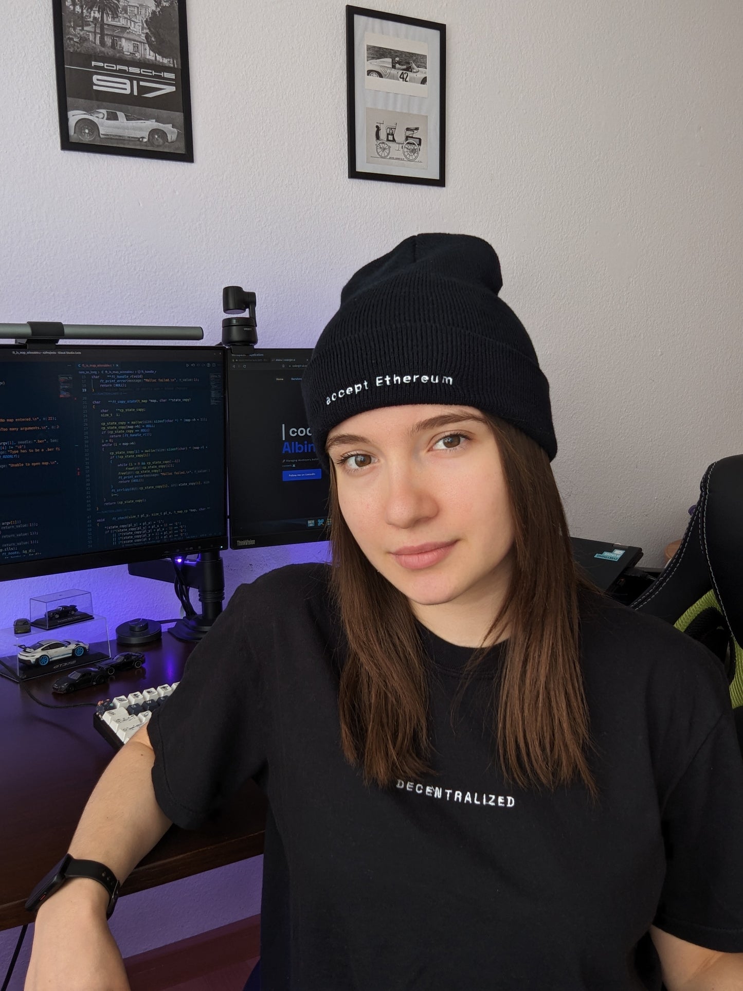 I accept Ethereum - Codergirl x Devhero - Cuffed Beanie