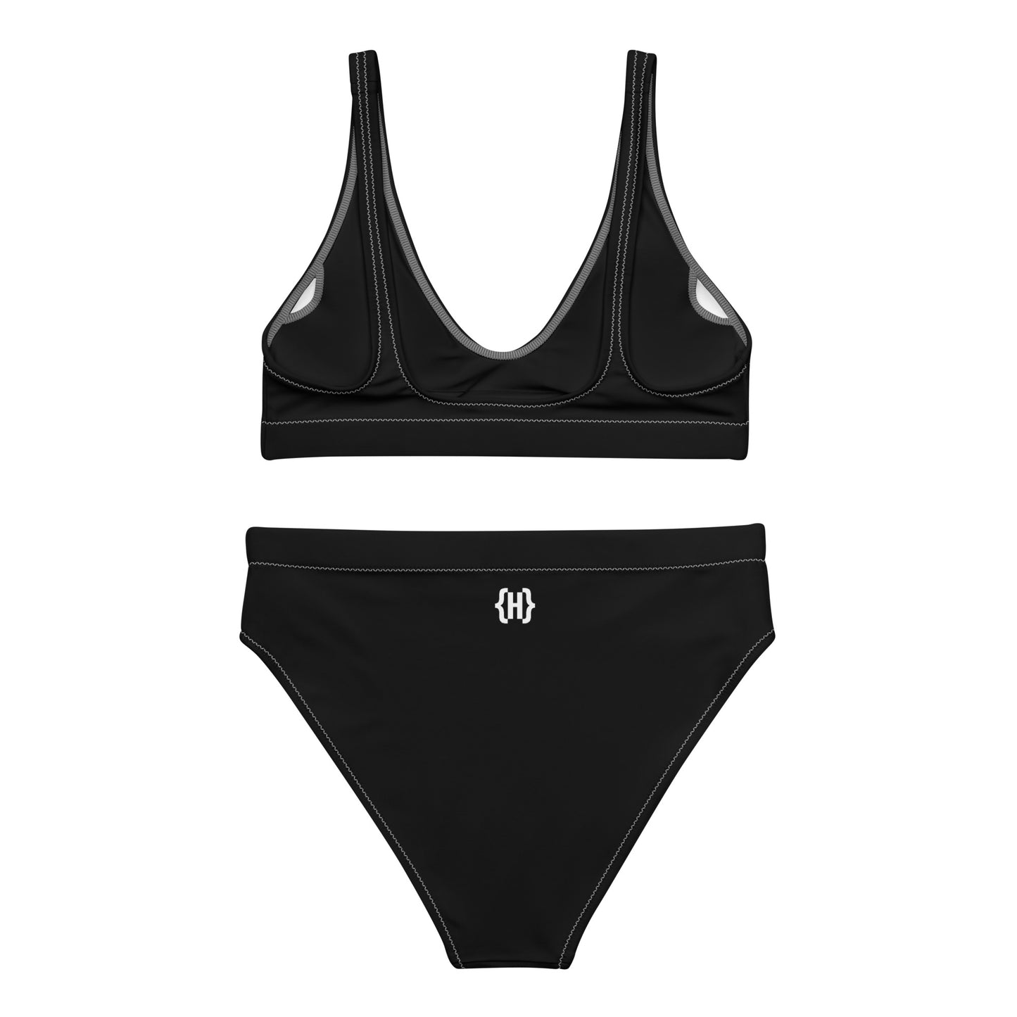 Autonomous Coder recycled high-waisted bikini