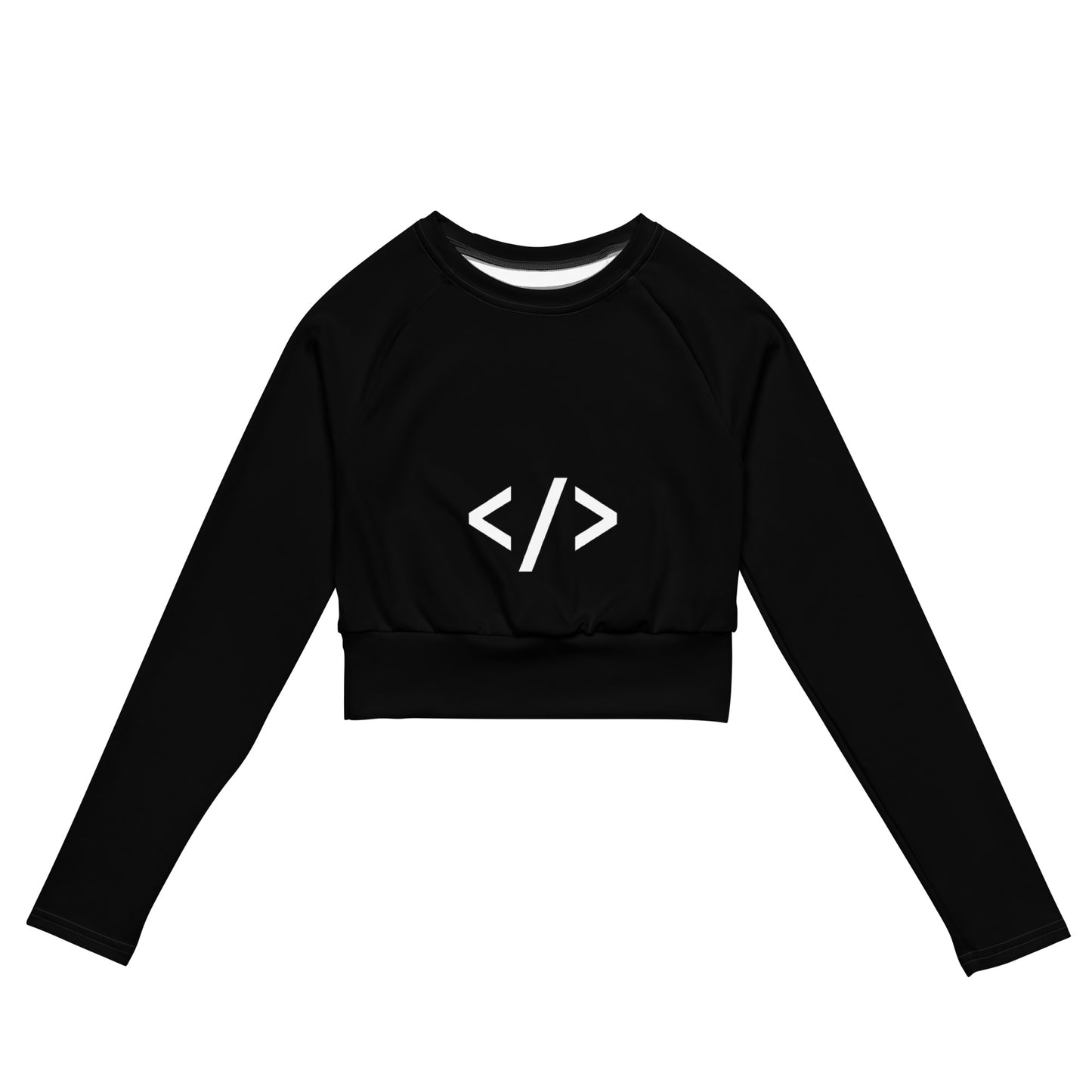 Autonomous Coder recycled long-sleeve crop top