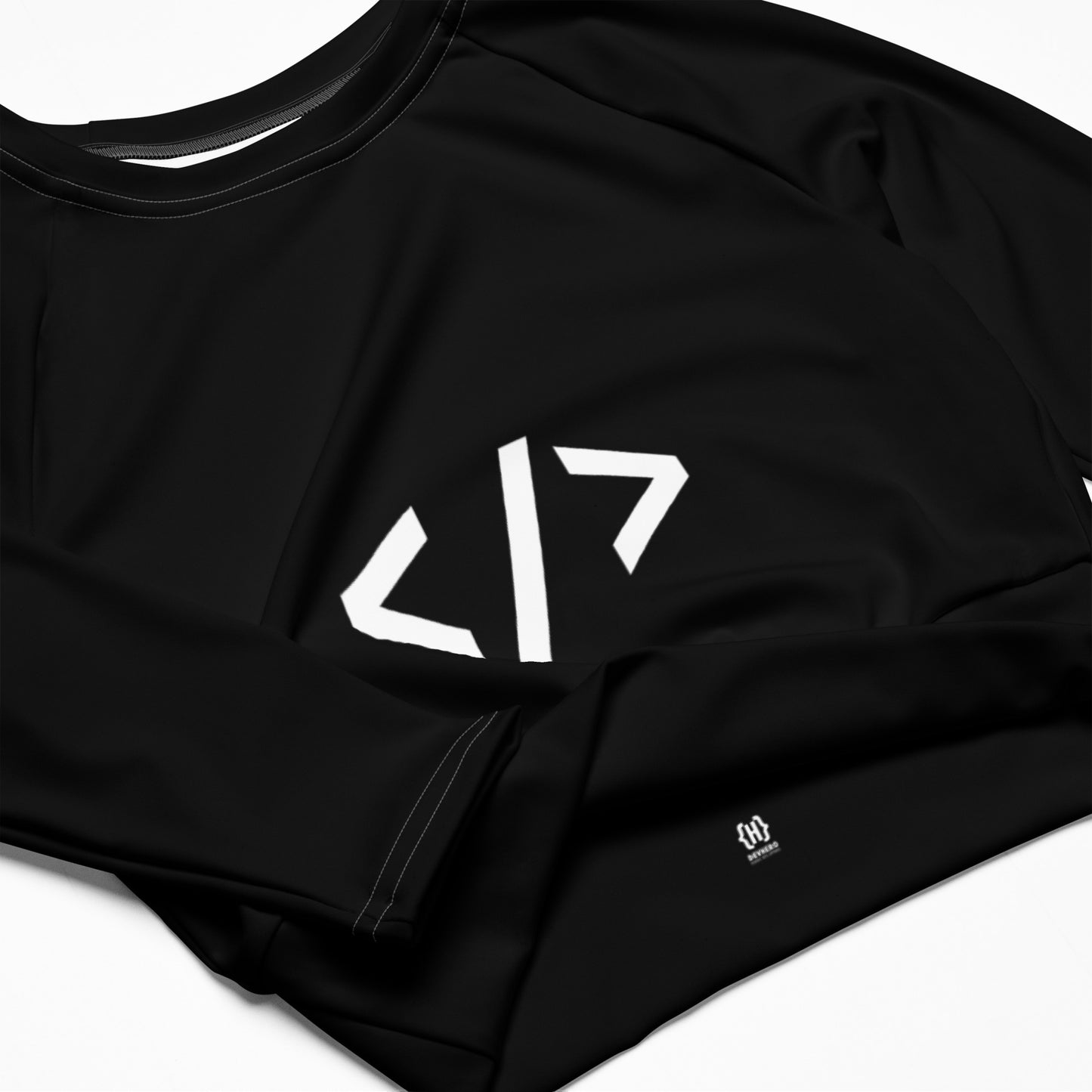 Autonomous Coder recycled long-sleeve crop top