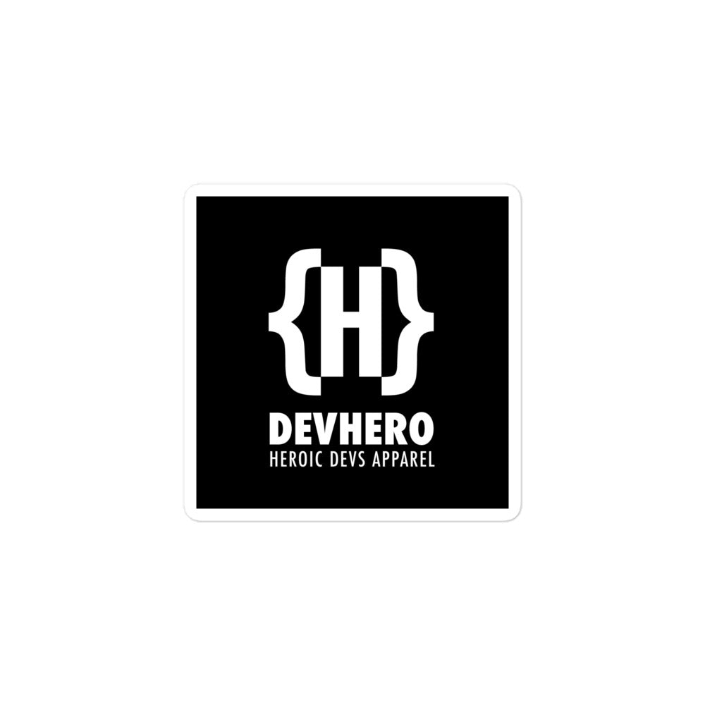 DevHero Bubble-free sticker