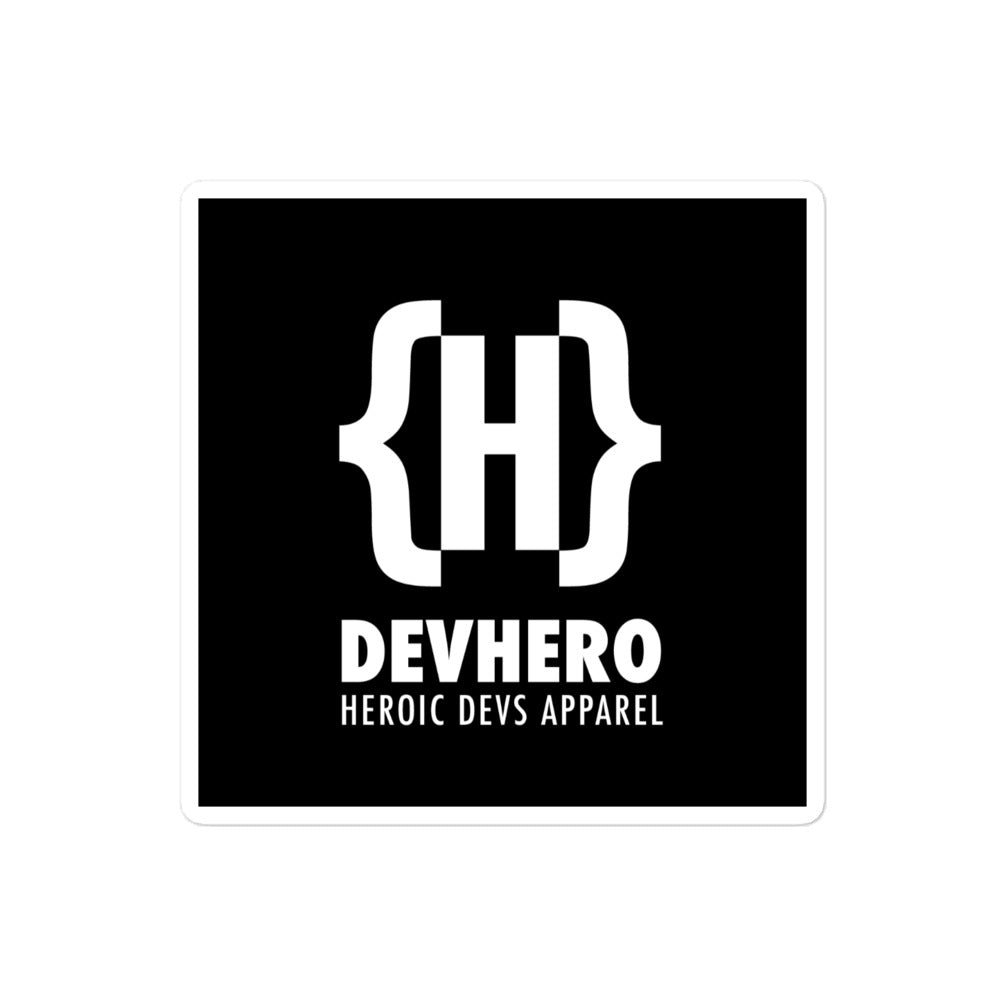 DevHero Bubble-free sticker