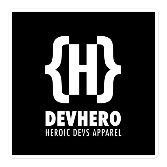 DevHero Bubble-free sticker