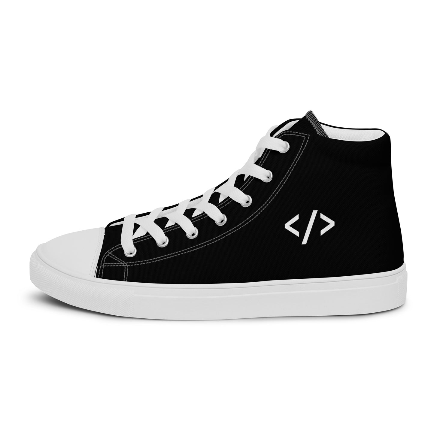 Autonomous Coder Men’s high top canvas shoes