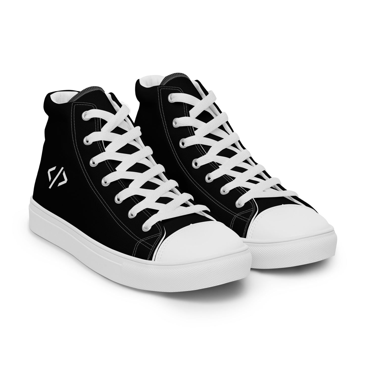 Autonomous Coder Men’s high top canvas shoes