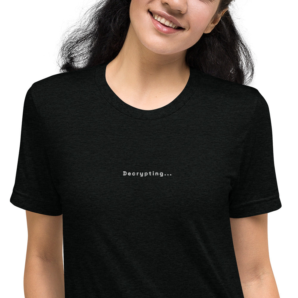 Decrypting... - Codergirl x Devhero - Women short sleeve t-shirt