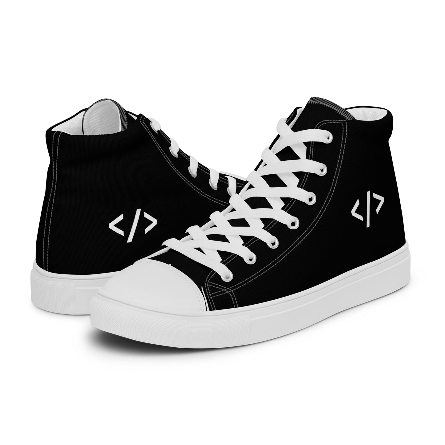 Autonomous Coder Women’s high top canvas shoes