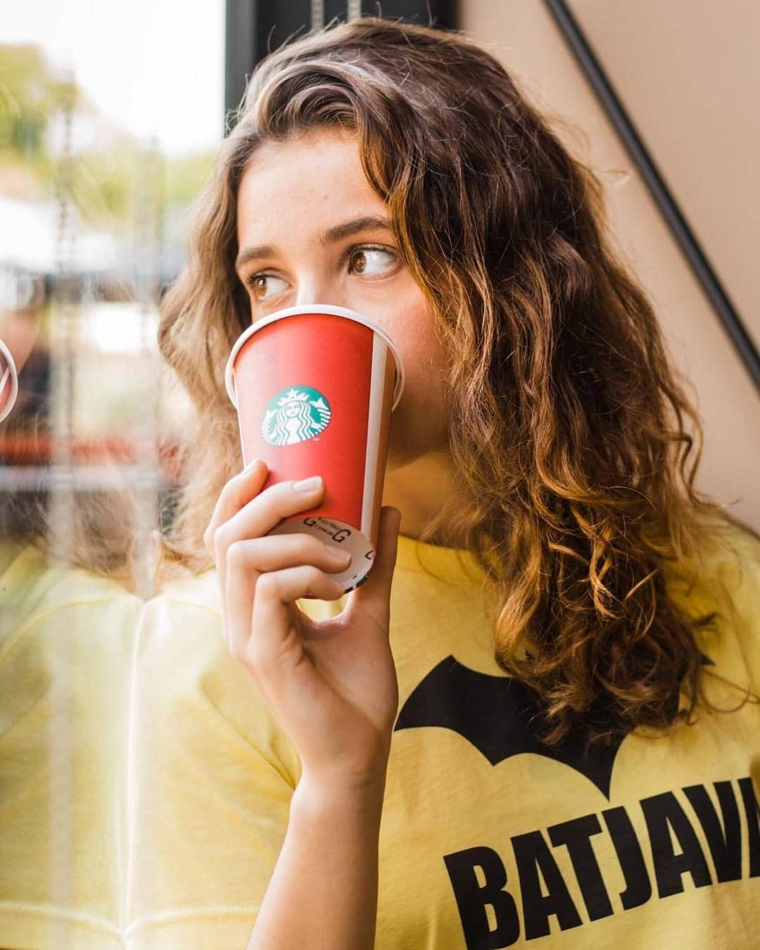 BATJAVA - Shinny Yellow Women T-Shirt for Awesome Java developers