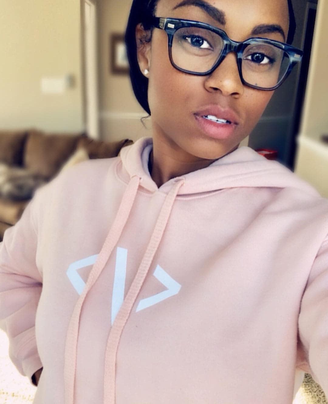 Autonomous Pink - crop hoodie