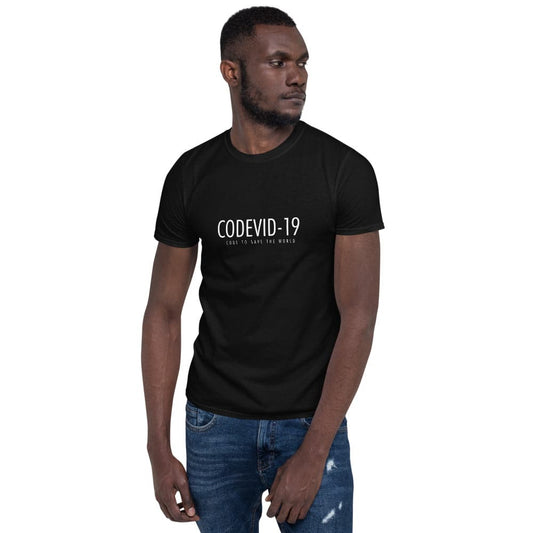 CODEVID-19 Black Short-Sleeve Unisex T-Shirt