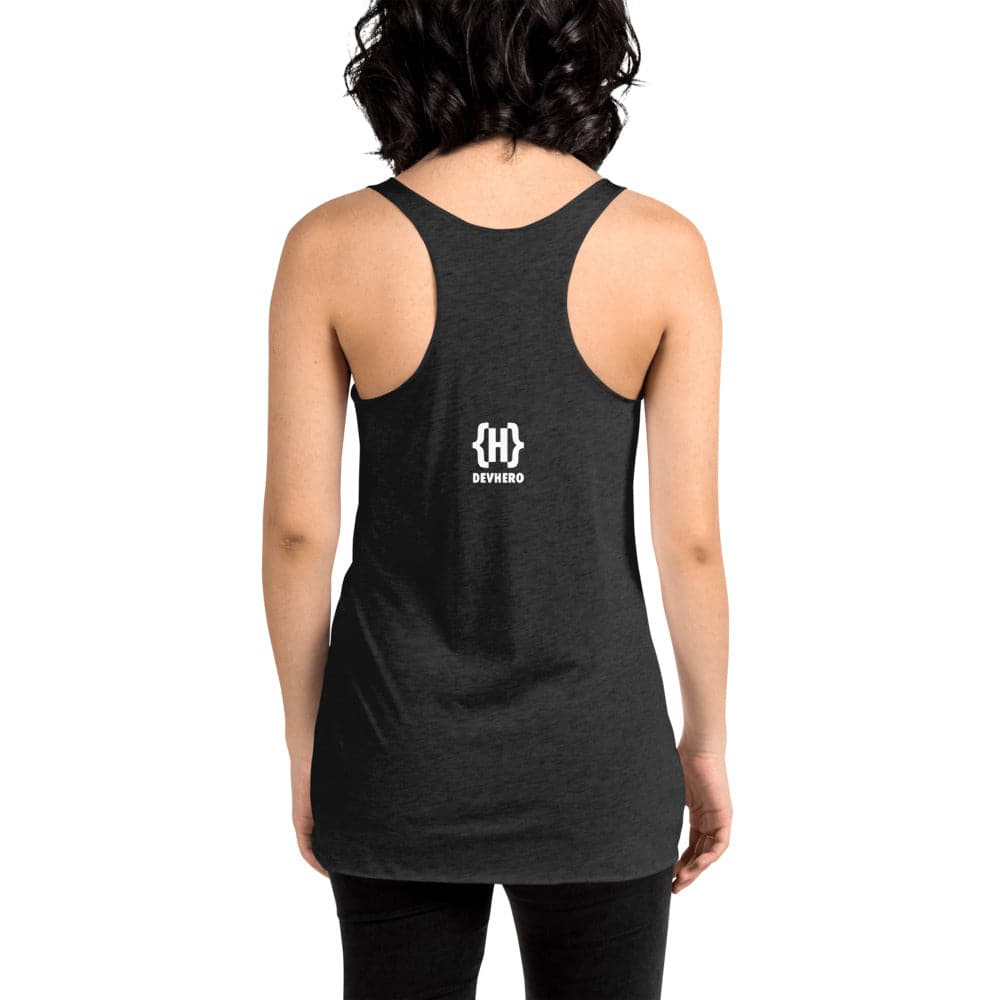 Women Who Code vintage black racerback tank