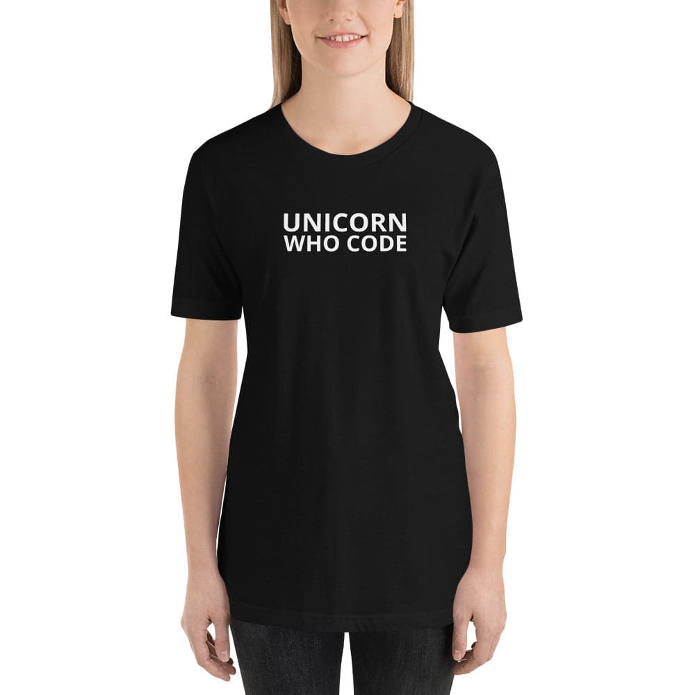Unicorn Who Code - Short-Sleeve Unisex T-Shirt