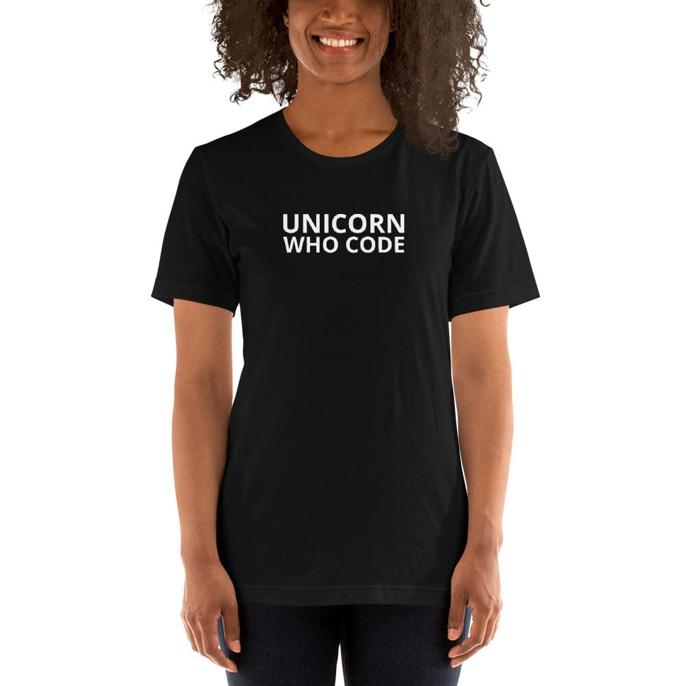 Unicorn Who Code - Short-Sleeve Unisex T-Shirt