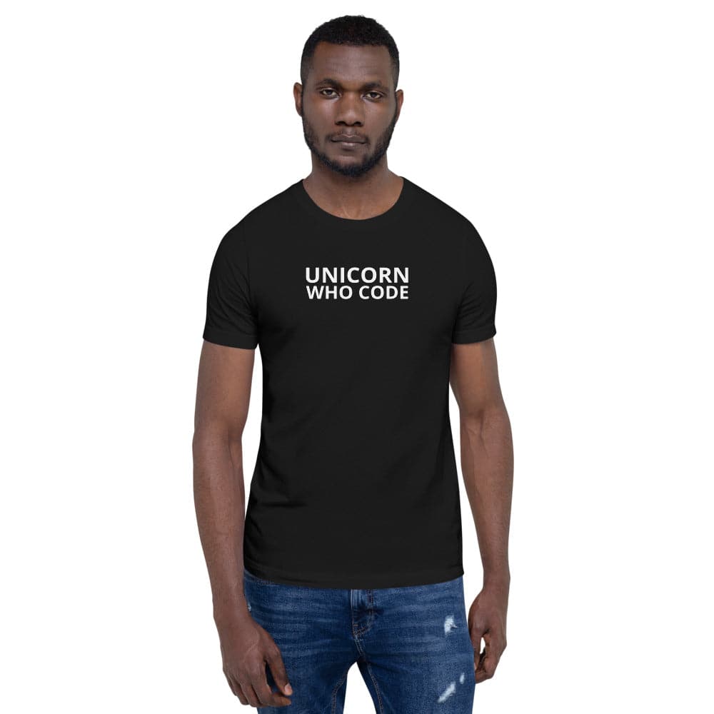 Unicorn Who Code - Short-Sleeve Unisex T-Shirt