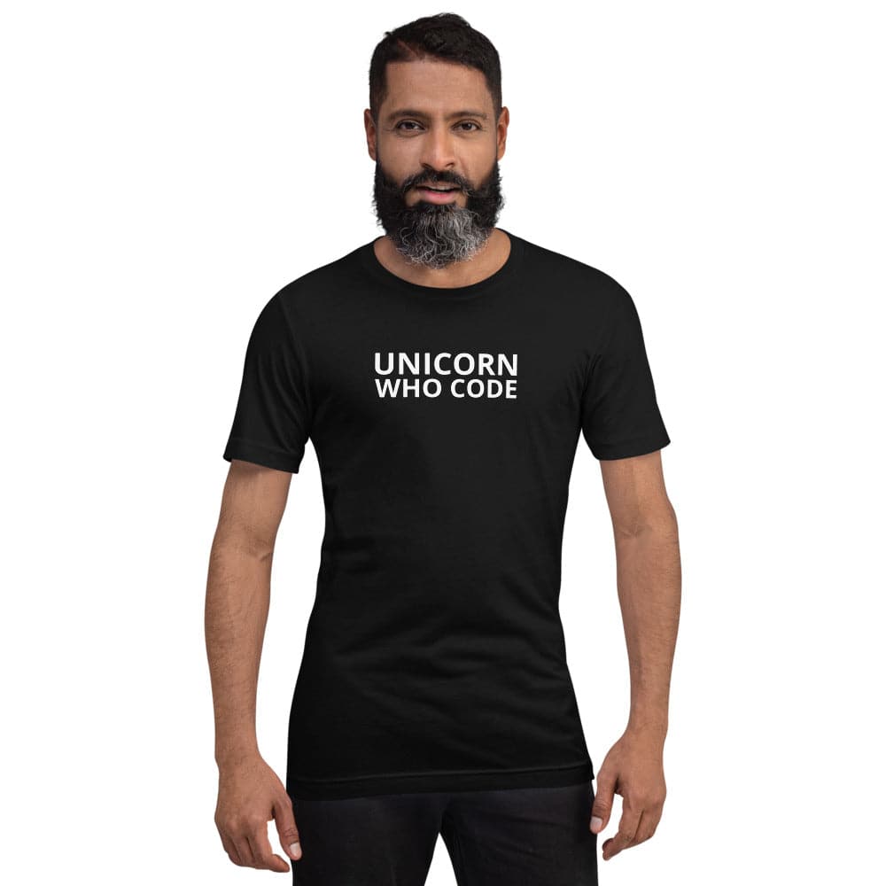 Unicorn Who Code - Short-Sleeve Unisex T-Shirt