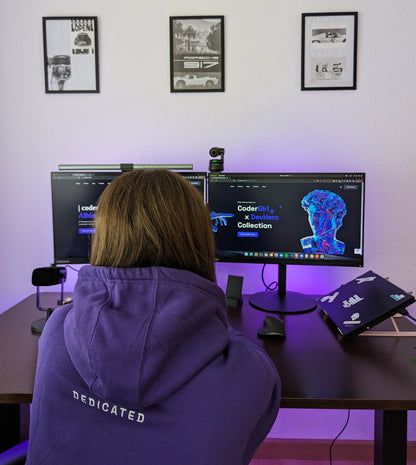 HODL On Tight - Codergirl x DevHero - Purple unisex hoodie