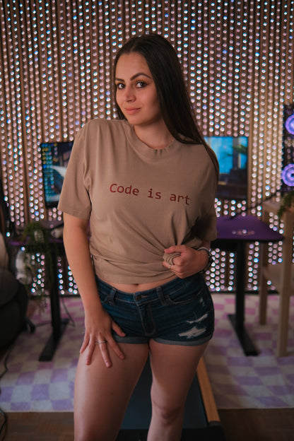 Code is art - Dielenka x Devhero - Oversized t-shirt