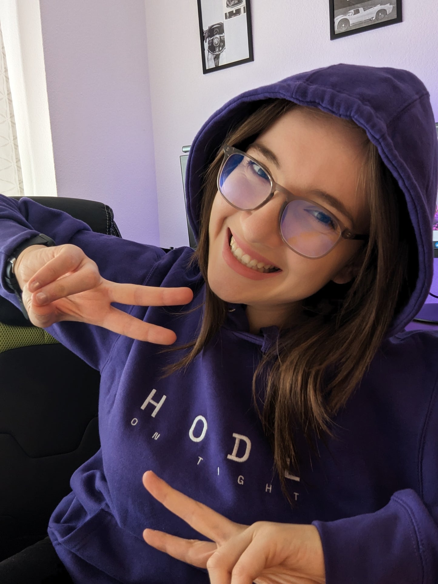 HODL On Tight - Codergirl x DevHero - Purple unisex hoodie