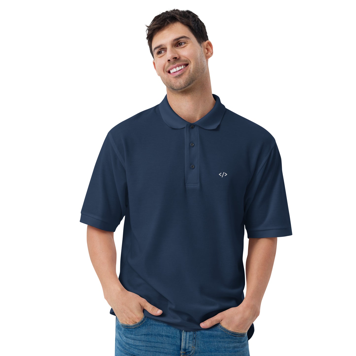 Autonomous Coder Men's Premium Polo