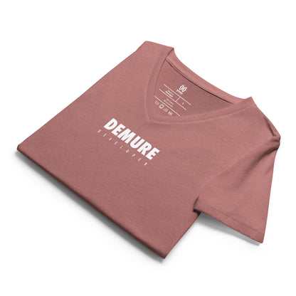 Demure Developer Women’s relaxed v-neck t-shirt