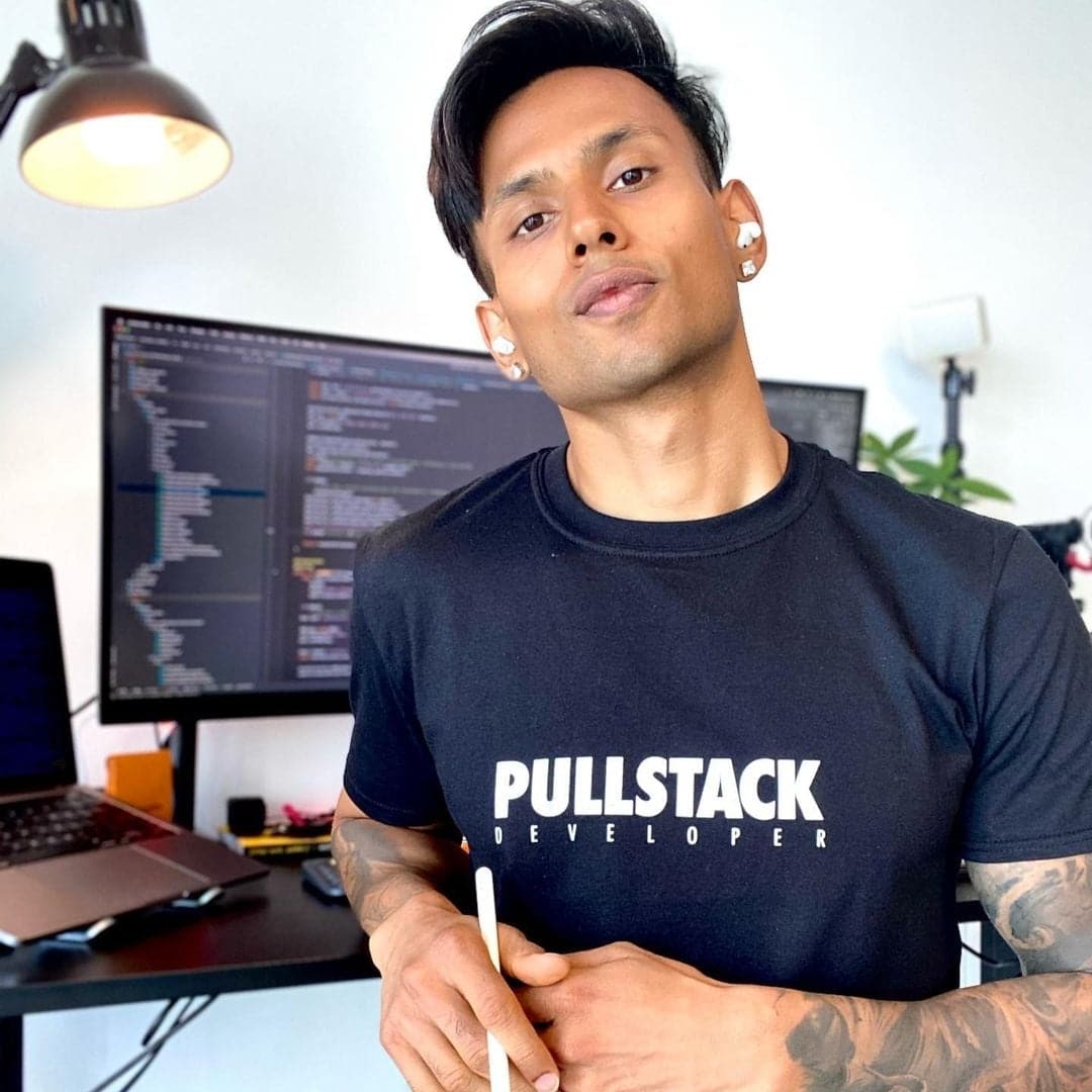 Pullstack Developer Black T-Shirt