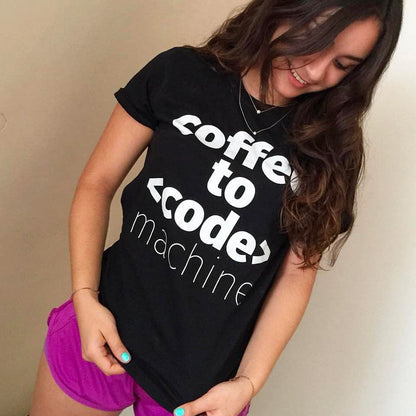 Coffee to Code Machine Shirt