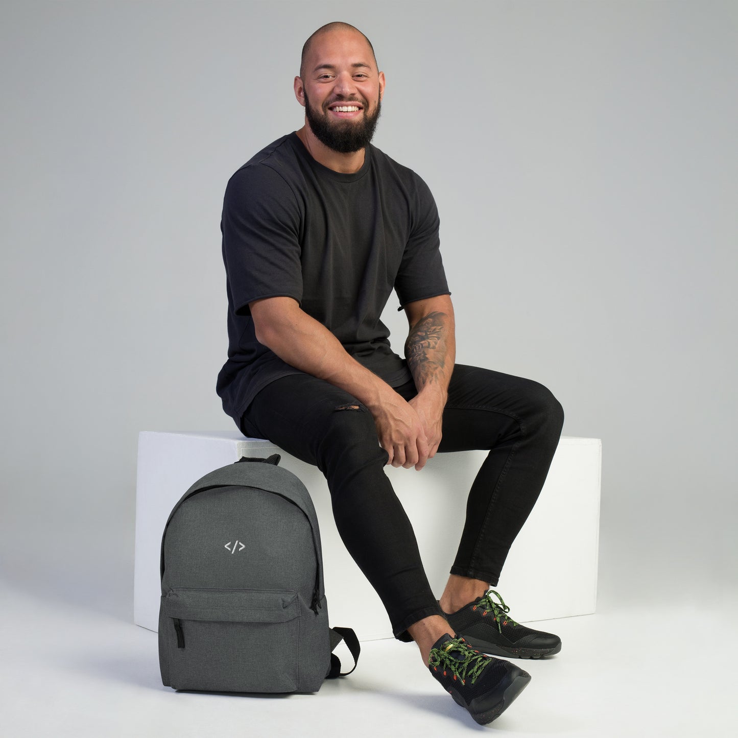 Autonomous Coder Embroidered Backpack