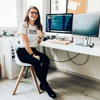 woman developer t-shirt