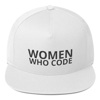 Women Who Code white snapback hat