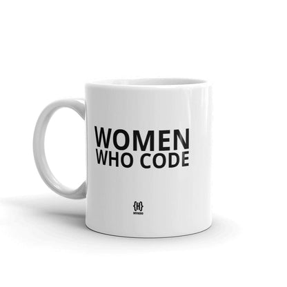 Women Who Code White Glossy Mug