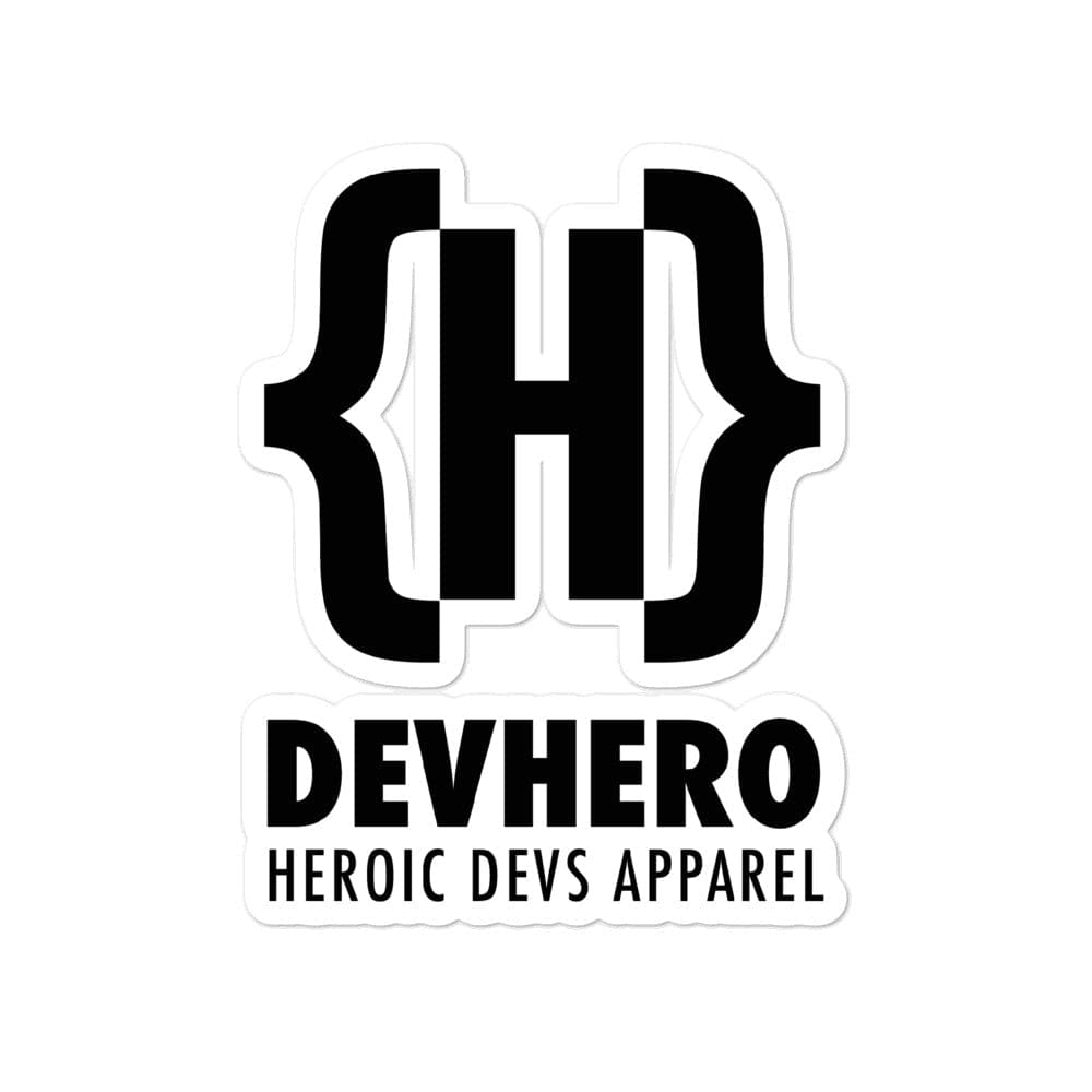 DevHero Official Bubble-free sticker